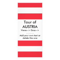 Rack Card with Flag of Austria