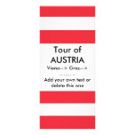 Rack Card with Flag of Austria