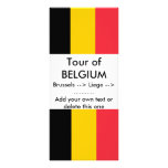 Rack Card with Flag of Belgium rack cards