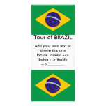 Rack Card with Flag of Brazil