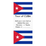 Rack Card with Flag of Cuba rack cards