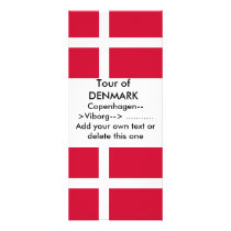 Rack Card with Flag of Denmark