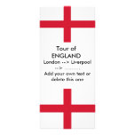 Rack Card with Flag of England