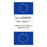 Rack Card with Flag of Europe