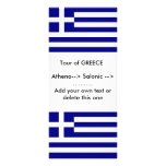Rack Card with Flag of Greece