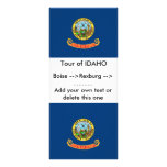 Rack Card with Flag of Idaho, U.S.A. rack cards