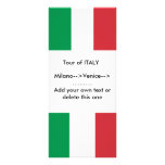 Rack Card with Flag of Italy