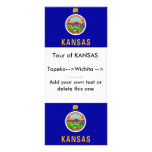 Rack Card with Flag of Kansas, U.S.A. rack cards