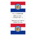 Rack Card with Flag of Missouri, U.S.A.