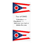 Rack Card with Flag of Ohio, U.S.A. rack cards