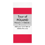 Rack Card with Flag of Poland