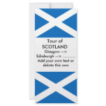 Rack Card with Flag of Scotland rack cards