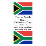 Rack Card with Flag of South Africa rack cards