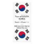 Rack Card with Flag of South Korea