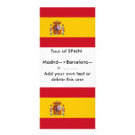 Rack Card with Flag of Spain