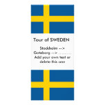 Rack Card with Flag of Sweden rack cards