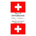 Rack Card with Flag of Switzerland rack cards