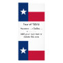 Rack Card with Flag of Texas, U.S.A.