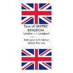Rack Card with Flag of United Kingdom rack cards