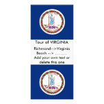 Rack Card with Flag of Virginia, U.S.A.