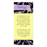 Rack Card Zebra Daisy Floral Salon Spa PY rack cards