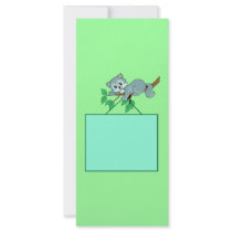 Rack Cards with Cat and Sign rack cards by stationery_ Rack Cards with Cat and Sign rack cards