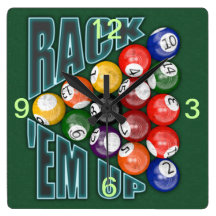 Rack Em Up Clock