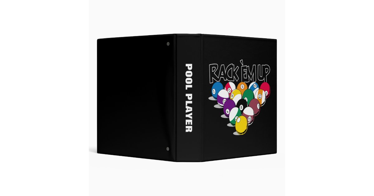 Rack Em Up Pool Binder Zazzle
