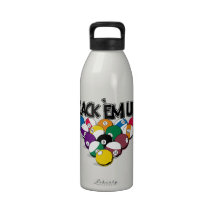 Rack Em Up Pool Drinking Bottles