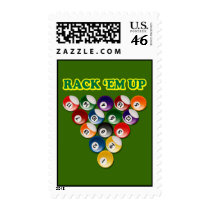 RACK 'EM UP postage