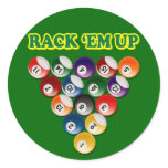 RACK 'EM UP stickers