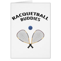Racketball Buddies Greeting Card