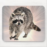 Racoon plain mousepad