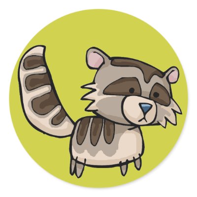 racoon sticker by missprimus