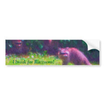 Racoons in the BC park Bumper Sticker bumper stickers