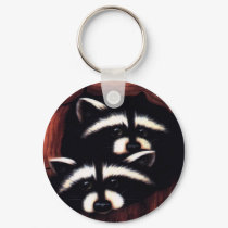 Racoons Keychain