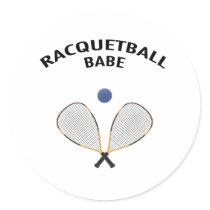Racquetball Babe stickers