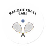 Racquetball Babe Sticker