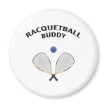 Racquetball Buddy 2 Inch Round Magnet