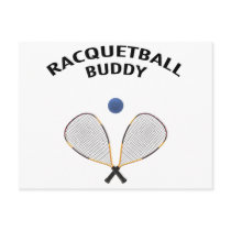 Racquetball Buddy postcards