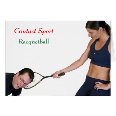 Racquetball Greeting Card by sauvey
