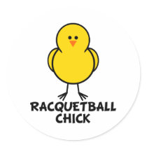 Racquetball Chick stickers