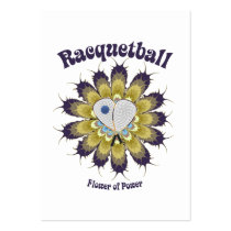 Racquetball Flower of Power Business Card