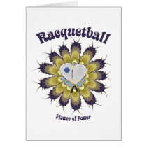 Racquetball Flower of Power Card