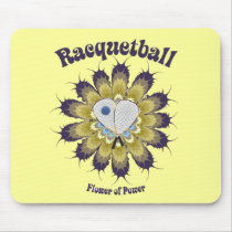Racquetball Flower of Power Mousepad