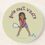 Racquetball Girl (Dark) Coaster