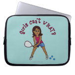 Racquetball Girl (Dark) Computer Sleeves