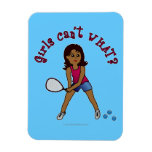 Racquetball Girl (Dark) Flexible Magnet