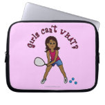 Racquetball Girl (Dark) Laptop Computer Sleeves