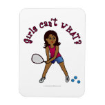 Racquetball Girl (Dark) Vinyl Magnets